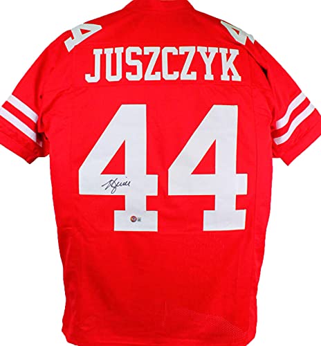 Kyle Juszczyk Autographed Red Pro Style Jersey- Beckett W Hologram Black - 757 Sports Collectibles