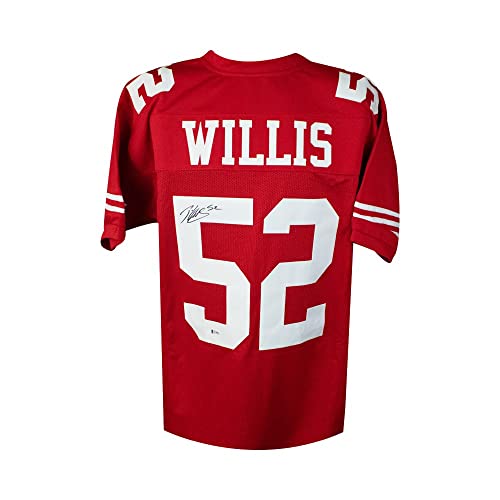 Patrick Willis Autographed Custom Football Jersey - BAS COA - 757 Sports Collectibles