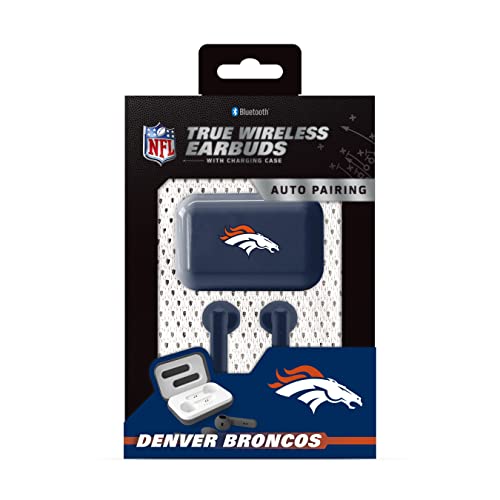 SOAR NFL True Wireless Earbuds V.4, Denver Broncos - 757 Sports Collectibles