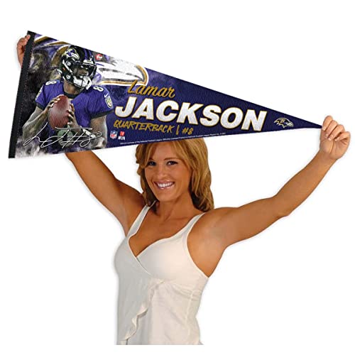 WinCraft Baltimore Ravens Jackson Pennant Banner Flag - 757 Sports Collectibles