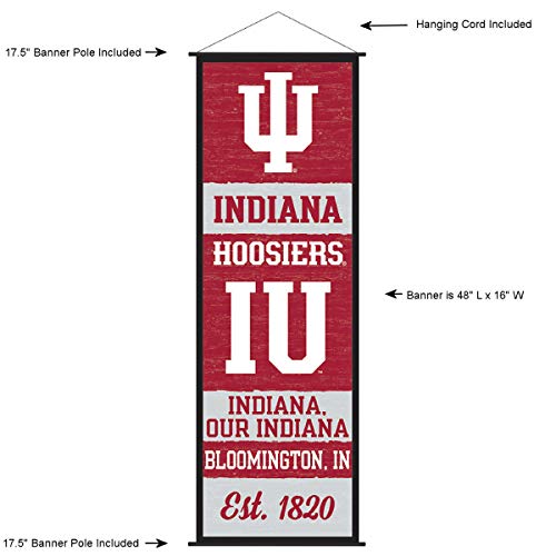 Indiana Hoosiers Banner and Scroll Sign - 757 Sports Collectibles