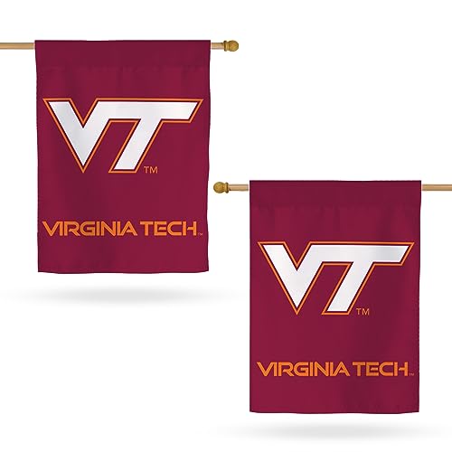 Virginia Tech Flag Double Sided 3-Ply Hokies VT Flags Banners 100% Polyester Indoor Outdoor (House Flag A) - 757 Sports Collectibles