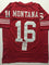 Autographed/Signed Joe Montana San Francisco Red Football Jersey JSA COA - 757 Sports Collectibles