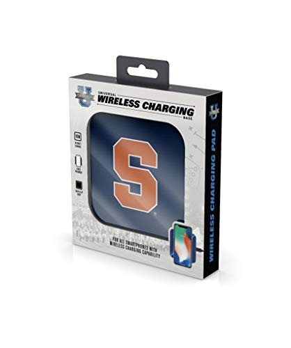 NCAA Syracuse Orange Wireless Charging Pad, White - 757 Sports Collectibles