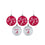 FOCO Alabama Crimson Tide NCAA 5 Pack Shatterproof Ball Ornament Set - 757 Sports Collectibles