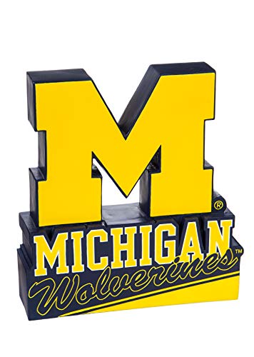 Team Sports America NCAA University of Michigan Fun Colorful Mascot Statue 12 Inches Tall - 757 Sports Collectibles