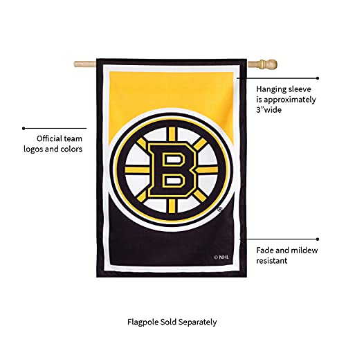 Team Sports America NHL Double Sided Boston Bruins House Flag Officially Licensed Sports Flag for Home Office Yard Sports Gift - 757 Sports Collectibles