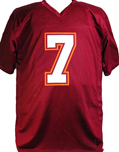 Michael Vick Autographed College Style Jersey - JSA W Auth 7 - 757 Sports Collectibles