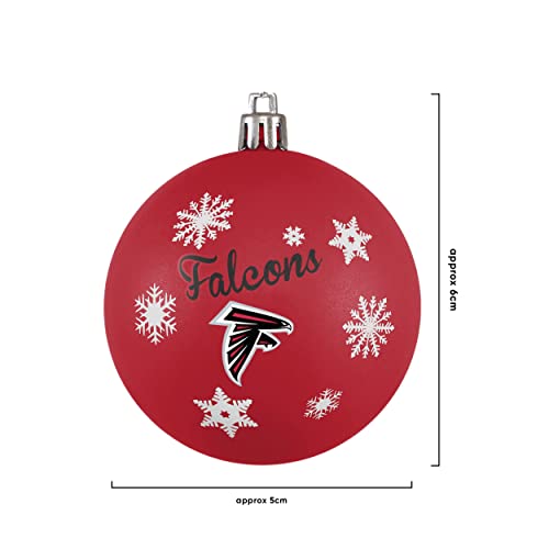 FOCO Atlanta Falcons NFL 5 Pack Shatterproof Ball Ornament Set - 757 Sports Collectibles