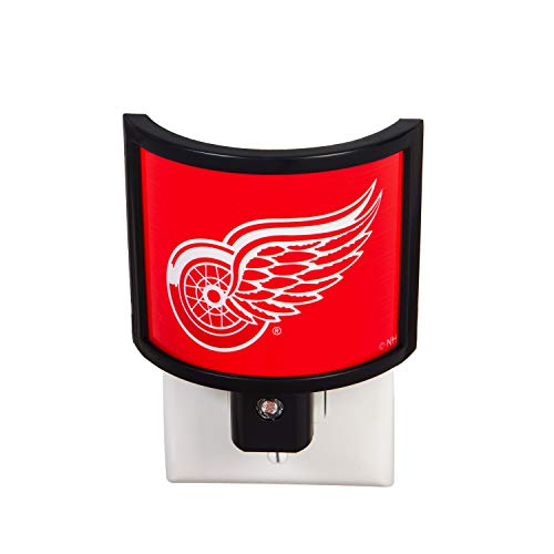 Team Sports America NHL Detroit Red Wings Glowing Auto Sensor Night Light - 4" Long x 4" Wide x 2" High - 757 Sports Collectibles