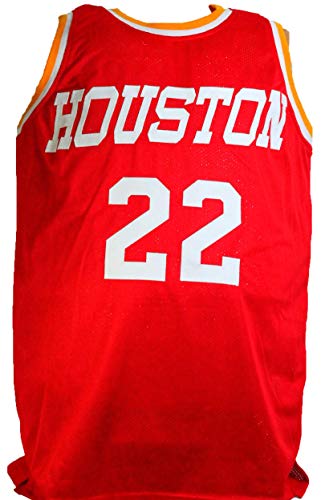 Clyde Drexler Autographed Red TB Pro Style Jersey- JSA W - 757 Sports Collectibles