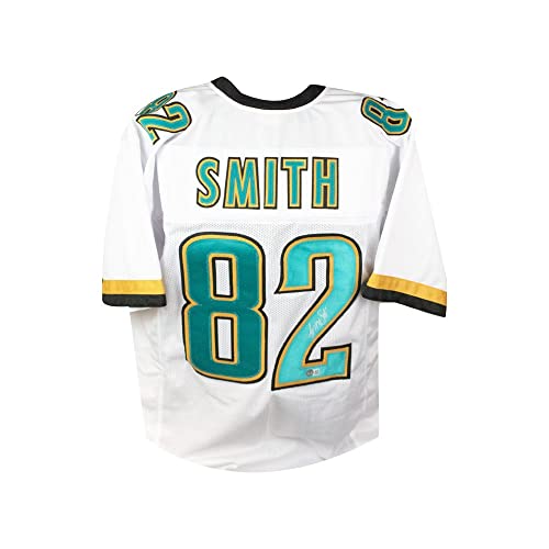 Jimmy Smith Autographed Jacksonville Custom White Football Jersey - BAS - 757 Sports Collectibles