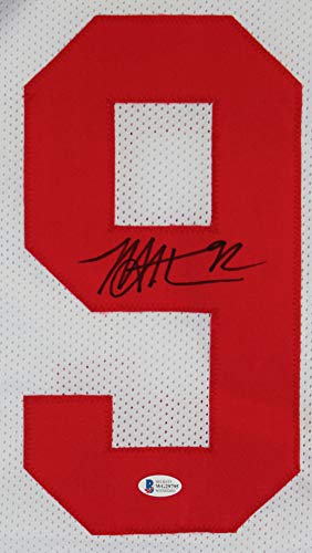 Michael Strahan Authentic Signed White Pro Style Jersey BAS Witnessed - 757 Sports Collectibles