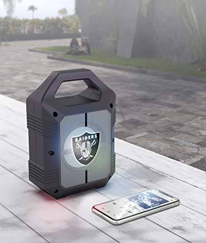 NFL Las Vegas Raiders ShockBox XL Wireless Bluetooth Speaker, Team Color - 757 Sports Collectibles