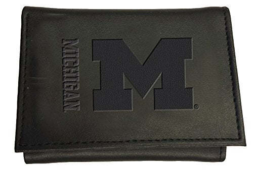 Team Sports America Leather Michigan Wolverines Tri-fold Wallet - 757 Sports Collectibles