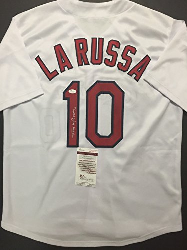 Autographed/Signed Tony LaRussa St. Louis Baseball Jersey JSA COA - 757 Sports Collectibles