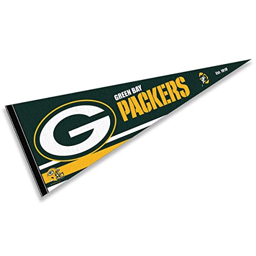 WinCraft Green Bay Packers Pennant Banner Flag - 757 Sports Collectibles