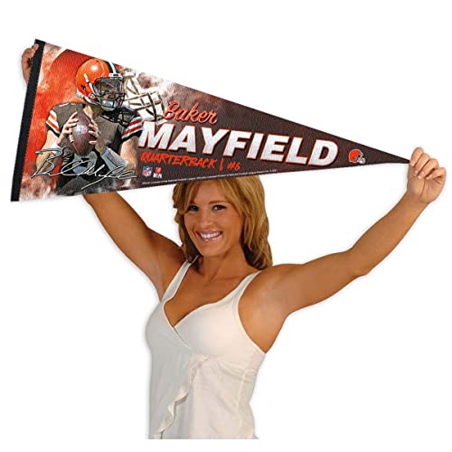 WinCraft Cleveland Browns Mayfield Pennant Banner Flag - 757 Sports Collectibles