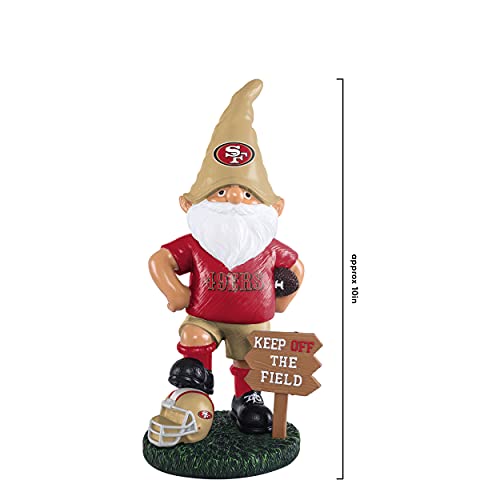 San Francisco 49ers NFL Keep Off The Field Gnome - 757 Sports Collectibles