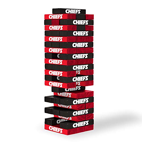 Wild Sports NFL Kansas City Chiefs Table Top Stackers 3" x 1" x .5", Team Color - 757 Sports Collectibles