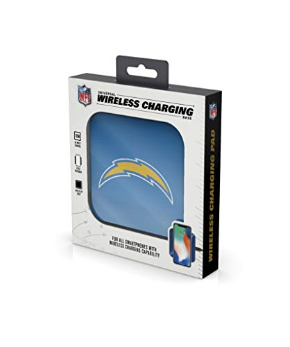 NFL San Diego Chargers Wireless Charging Pad, White - 757 Sports Collectibles