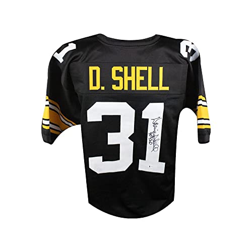 Donnie Shell HOF 20 Autographed Pittsburgh Custom Black Football Jersey - BAS - 757 Sports Collectibles