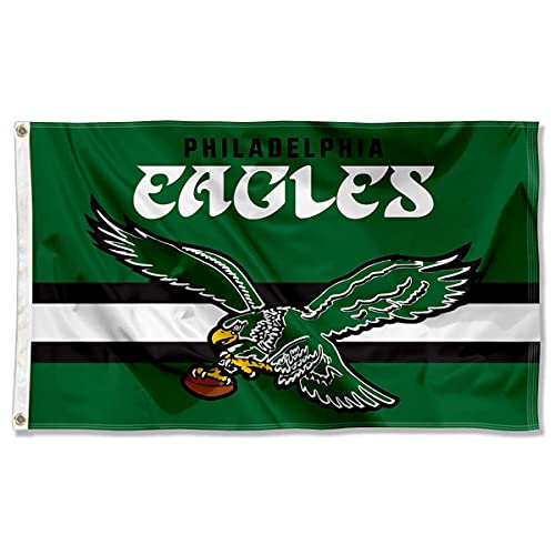 WinCraft Philadelphia Eagles Throwback Vintage Retro 3x5 Banner Flag - 757 Sports Collectibles