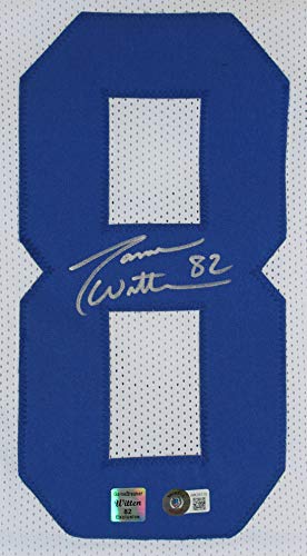 Jason Witten Authentic Signed White Pro Style Jersey Autographed BAS Witnessed - 757 Sports Collectibles