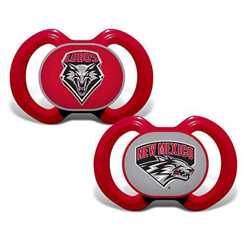 Baby Fanatic NCAA Legacy Infant Pacifiers, New Mexico Lobos, 2 Pack - 757 Sports Collectibles