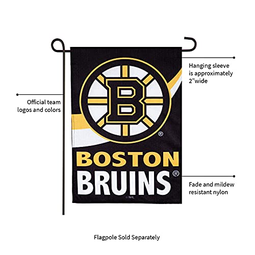 Team Sports America NHL Double Sided Boston Bruins Garden Flag Officially Licensed Sports Flag for Home Office Yard Sports Gift - 757 Sports Collectibles