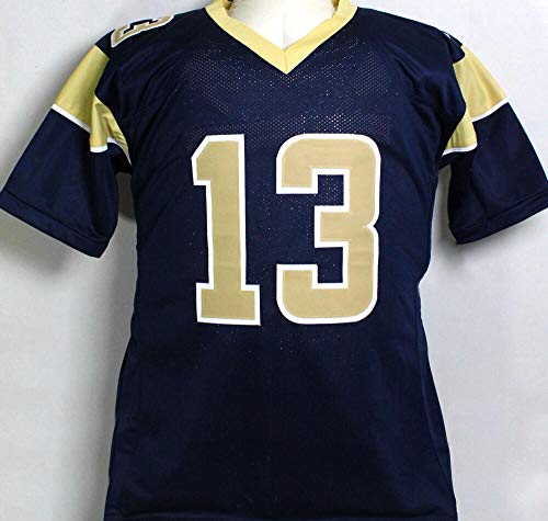 Kurt Warner Autographed Blue/Gold Pro Style Jersey - Beckett W Black 1 - 757 Sports Collectibles