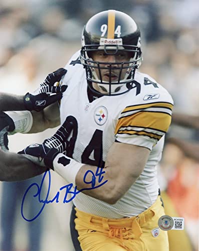 Chad Brown Autographed Pittsburgh 8x10 Photo - BAS (Vertical) - 757 Sports Collectibles