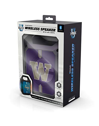 NCAA Washington Huskies ShockBox XL Wireless Bluetooth Speaker, Team Color - 757 Sports Collectibles