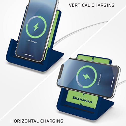 SOAR NFL Wireless Charging Stand, Seattle Seahawks - 757 Sports Collectibles