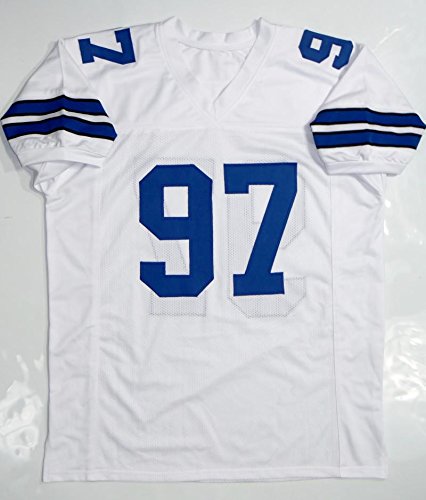 Taco Charlton Autographed Blue Pro Style Jersey- JSA Witnessed Auth - 757 Sports Collectibles