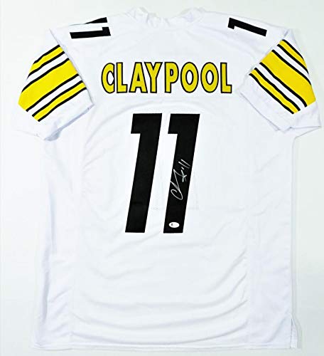 Chase Claypool Autographed White Pro Style Jersey- Beckett W Silver R1 - 757 Sports Collectibles