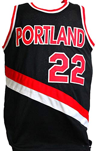 Clyde Drexler Autographed Black TB Pro Style Jersey- JSA W - 757 Sports Collectibles