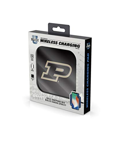 NCAA Purdue Boilermakers Wireless Charging Pad, White - 757 Sports Collectibles