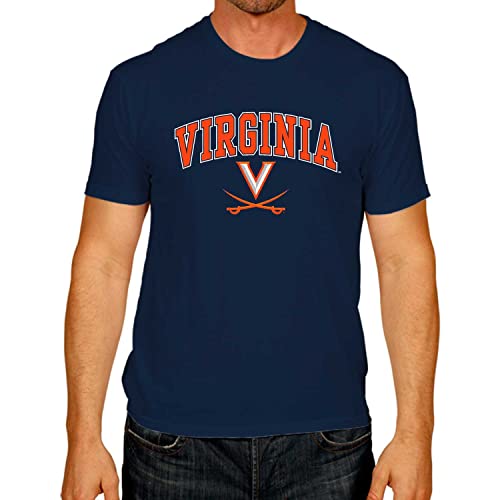 Virginia Cavaliers Adult Arch & Logo Gameday T-Shirt - Navy, X-Large - 757 Sports Collectibles