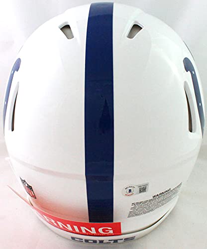 Marshall Faulk Signed Colts Authentic Speed 2020 FS Helmet w/HOF- Beckett WBlk - 757 Sports Collectibles