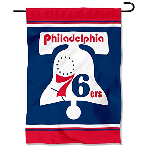 WinCraft Philadelphia 76ers Vintage Throwback Retro Classics Double Sided Garden Flag - 757 Sports Collectibles