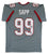 Warren Sapp"HOF 13" Authentic Signed Grey Pro Style Jersey BAS Witnessed - 757 Sports Collectibles