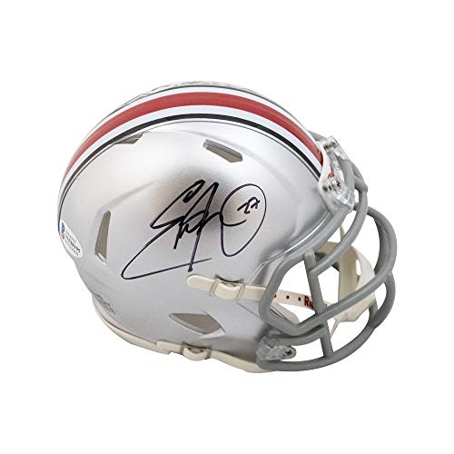 Eddie George Autographed Ohio State Speed Mini Football Helmet - BAS COA - 757 Sports Collectibles