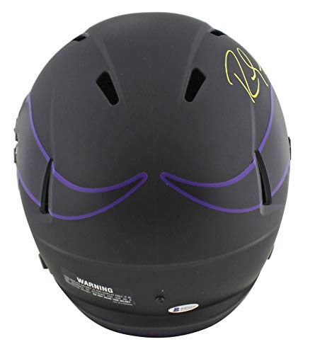 Vikings Randy Moss Signed Eclipse Full Size Speed Rep Helmet BAS Witnessed - 757 Sports Collectibles