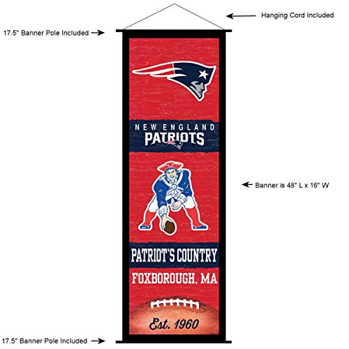 New England Patriots Banner and Scroll Sign - 757 Sports Collectibles