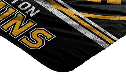 The Northwest Company NHL Boston Bruins "Fade Away" Fleece Throw Blanket, 50" x 60" , Black - 757 Sports Collectibles