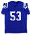 Darius Leonard Authentic Signed Blue Pro Style Jersey Autographed BAS Witnessed - 757 Sports Collectibles