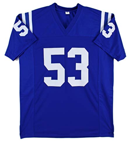 Darius Leonard Authentic Signed Blue Pro Style Jersey Autographed BAS Witnessed - 757 Sports Collectibles