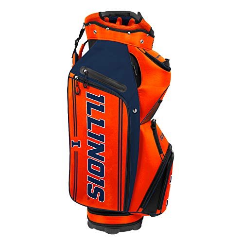 Illinois Fighting Illini Bucket III Cooler Cart Golf Bag - 757 Sports Collectibles