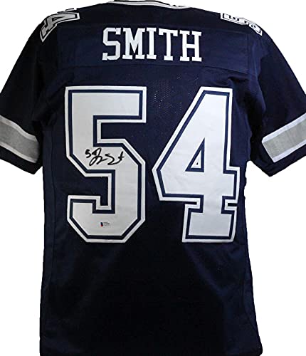 Jaylon Smith Autographed Blue Pro Style Jersey- Beckett W Black - 757 Sports Collectibles